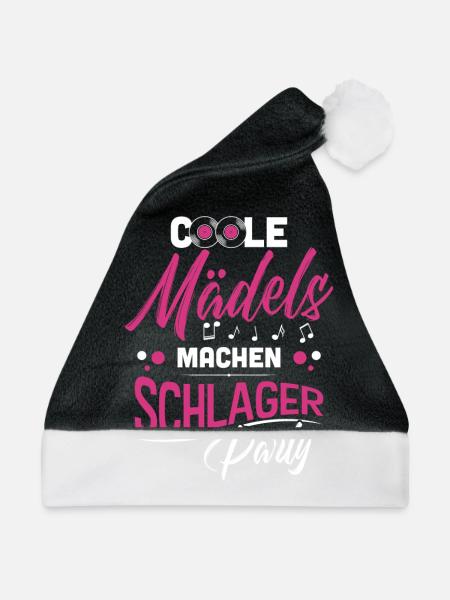 Schlager Mädels - Weihnachtsmütze - Schwarz/Weiß