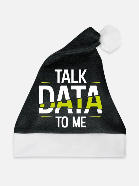 Informatik Student - Weihnachtsmütze - Schwarz/Weiß - Vorne