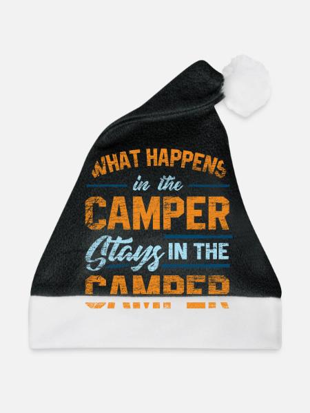 Camper Van - Weihnachtsmütze - Schwarz/Weiß