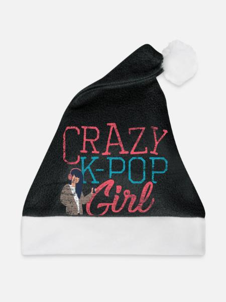 K-POP - Weihnachtsmütze - Schwarz/Weiß