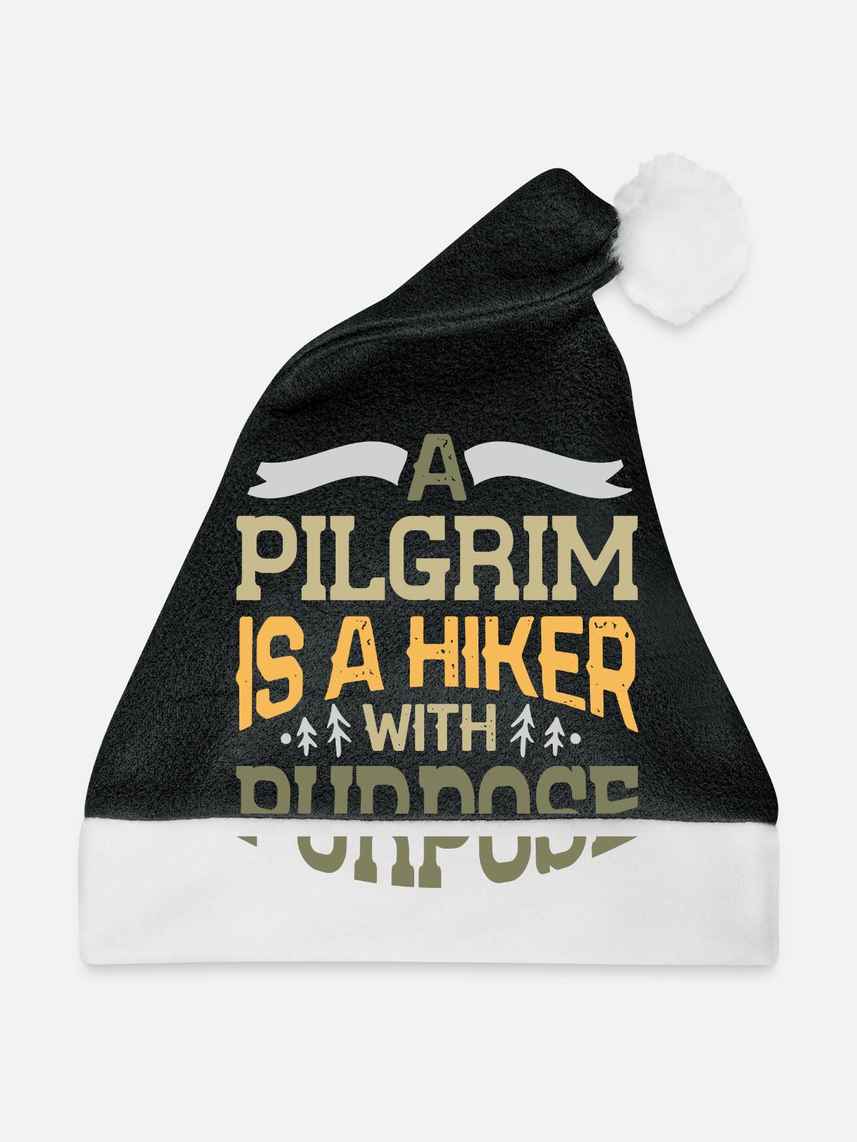 Pilger - Weihnachtsmütze - Schwarz/Weiß - Vorne