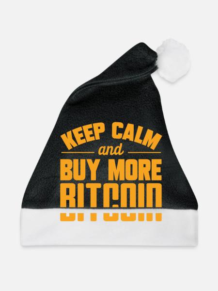 Bitcoin - Weihnachtsmütze - Schwarz/Weiß - Vorne
