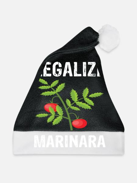 Tomaten - Weihnachtsmütze - Schwarz/Weiß - Vorne