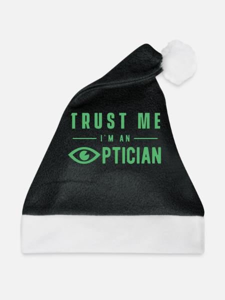 Optik Auge Brille Optiker Augenoptik Augenoptiker - Weihnachtsmütze - Schwarz/Weiß