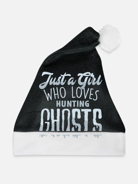 Geister - Weihnachtsmütze - Schwarz/Weiß - Vorne