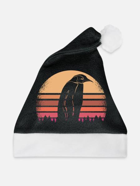 Pinguin - Weihnachtsmütze - Schwarz/Weiß