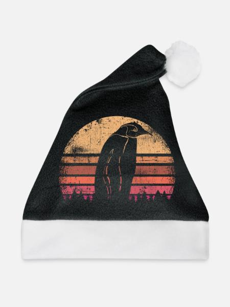 Pinguin - Weihnachtsmütze - Schwarz/Weiß
