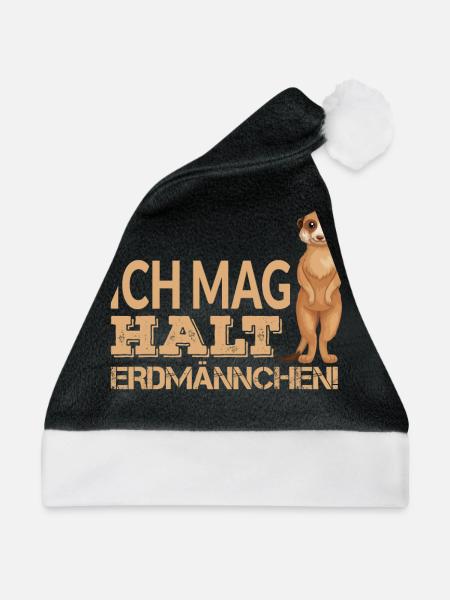 ICH MAG HALT ERDMÄNNCHEN - Weihnachtsmütze - Schwarz/Weiß
