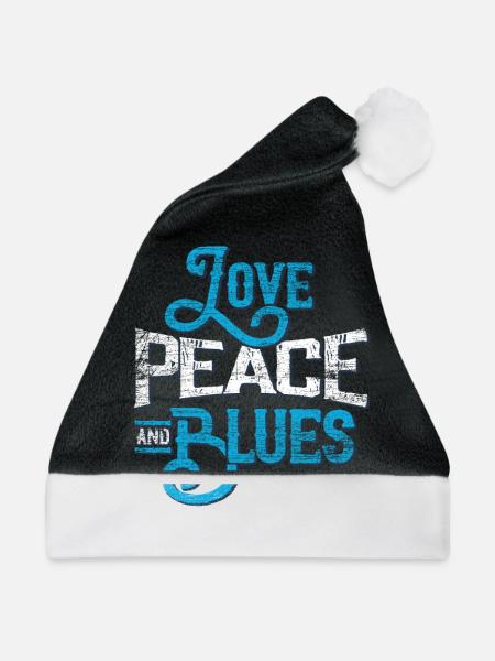 Blues - Weihnachtsmütze - Schwarz/Weiß - Vorne
