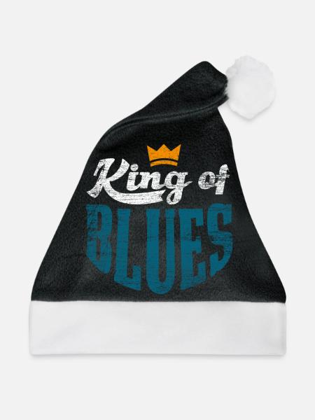 Blues - Weihnachtsmütze - Schwarz/Weiß - Vorne