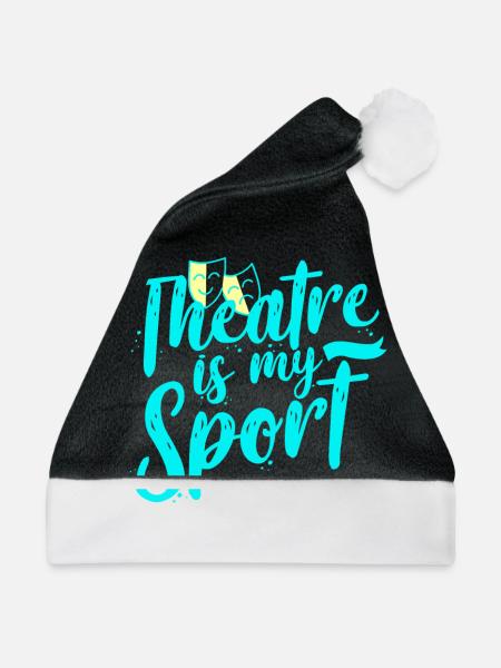 Theater Schauspieler - Weihnachtsmütze - Schwarz/Weiß - Vorne