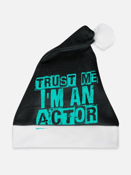 Schauspieler - Weihnachtsmütze - Schwarz/Weiß - Vorne