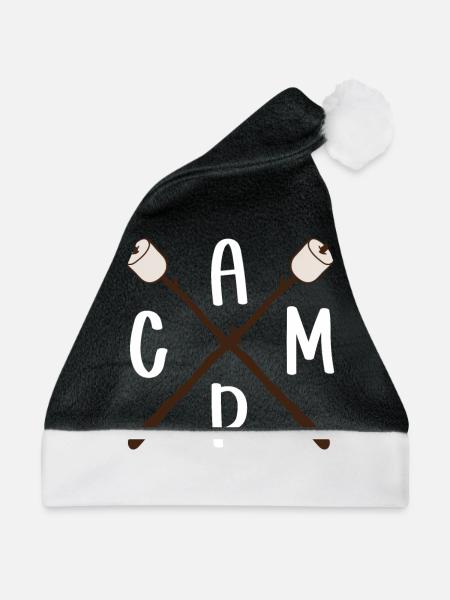 Camping Nahrung - Weihnachtsmütze - Schwarz/Weiß - Vorne