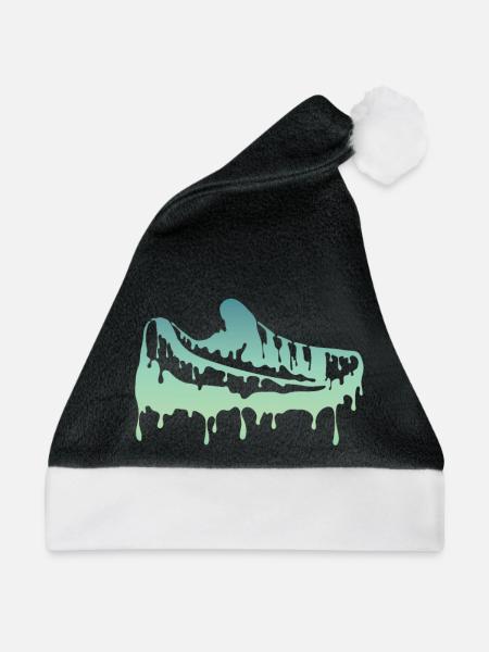 Bunte Schuhe - Weihnachtsmütze - Schwarz/Weiß - Vorne