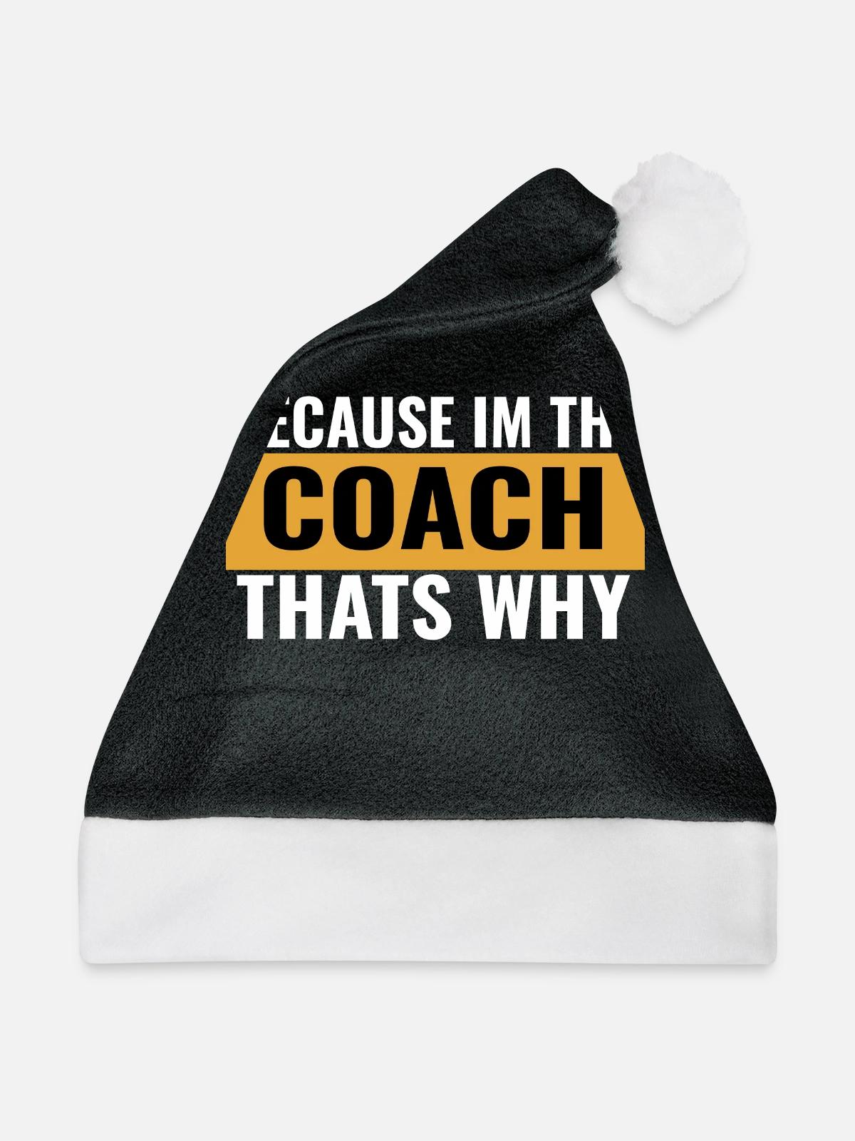 Coach - Weihnachtsmütze - Schwarz/Weiß - Vorne