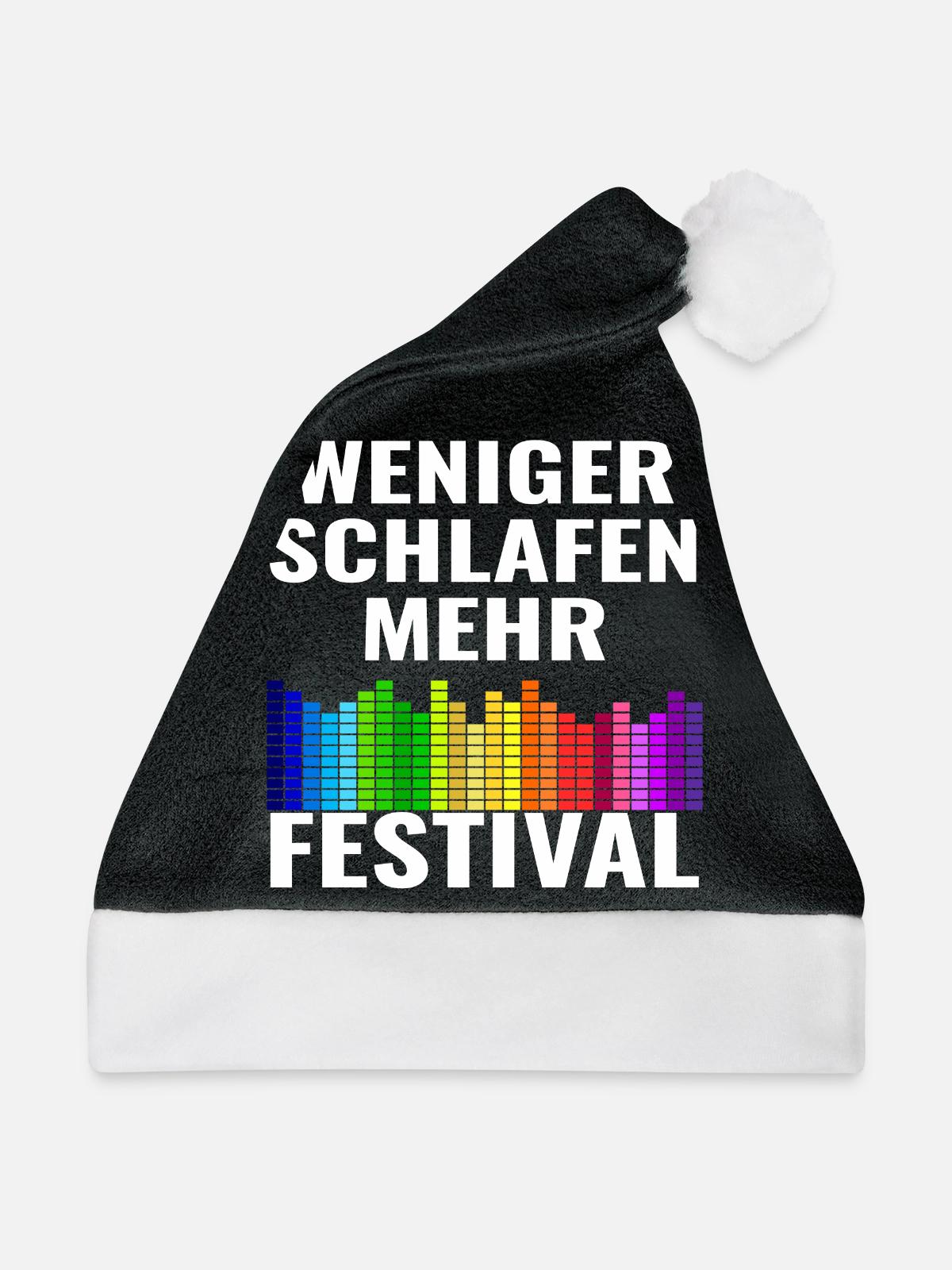 Festival - Weihnachtsmütze - Schwarz/Weiß - Vorne