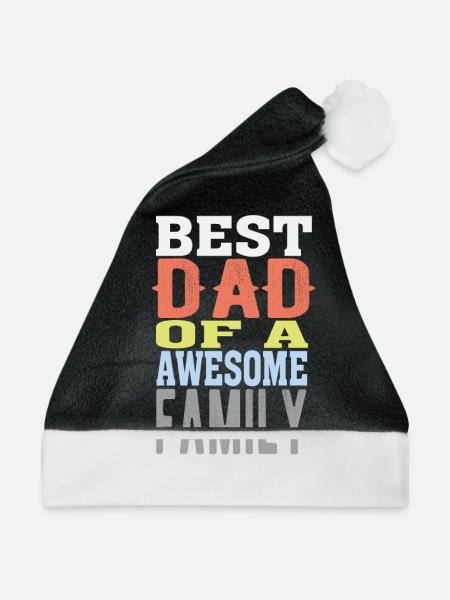 Best Dad - Weihnachtsmütze - Schwarz/Weiß
