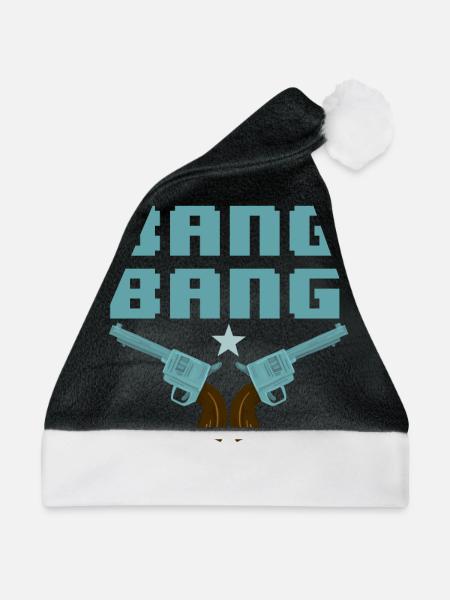 Bang Revolver - Weihnachtsmütze - Schwarz/Weiß