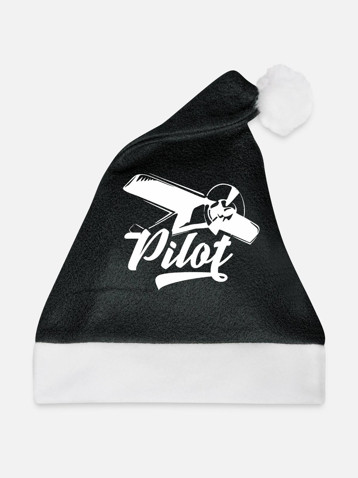 Pilot - Weihnachtsmütze - Schwarz/Weiß - Vorne
