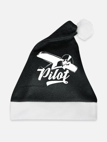 Pilot - Weihnachtsmütze - Schwarz/Weiß - Vorne