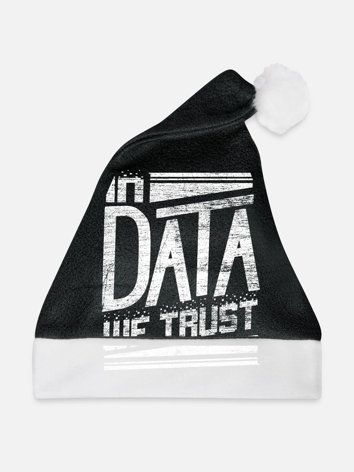 Informatik Nerd Coding - Weihnachtsmütze - Schwarz/Weiß - Vorne