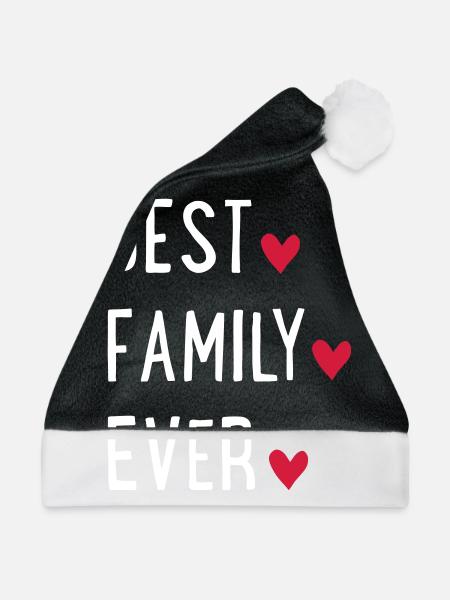 Beste Familie der Welt - Weihnachtsmütze - Schwarz/Weiß