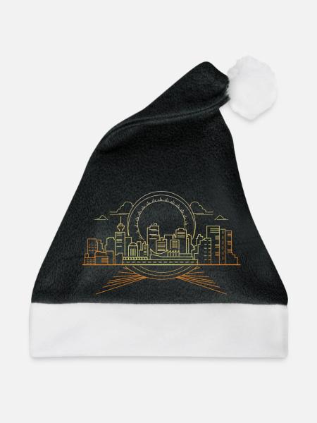 Vancouver - Weihnachtsmütze - Schwarz/Weiß - Vorne