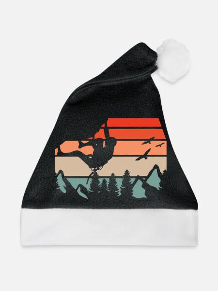 Bouldering Boulder - Weihnachtsmütze - Schwarz/Weiß - Vorne