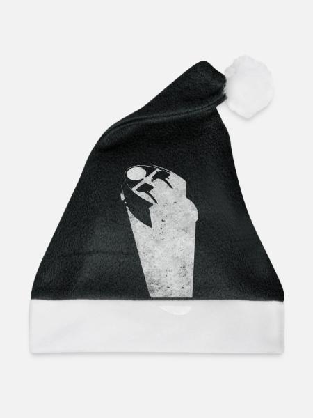 Feuerzeug - Weihnachtsmütze - Schwarz/Weiß - Vorne