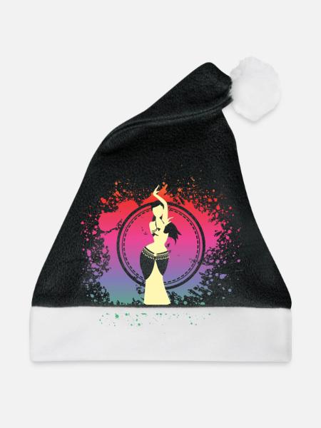 Bauchtanz Design - Weihnachtsmütze - Schwarz/Weiß