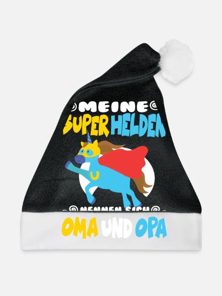 Oma und Opa - Weihnachtsmütze - Schwarz/Weiß