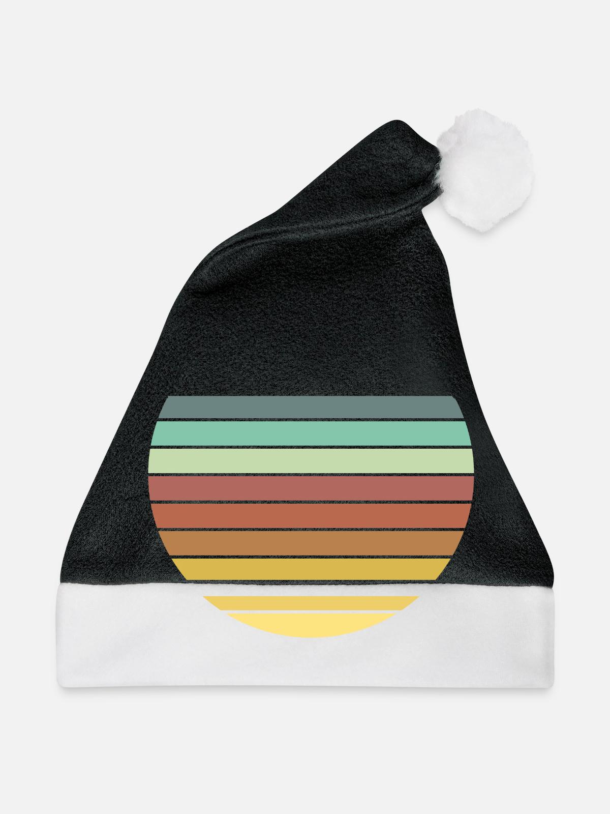Kreise - Weihnachtsmütze - Schwarz/Weiß - Vorne