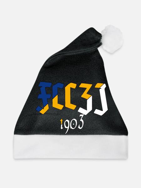 FCCZJ 1903 - Weihnachtsmütze - Schwarz/Weiß - Vorne