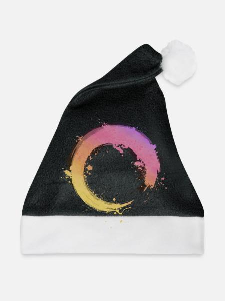 Zen Circle - Weihnachtsmütze - Schwarz/Weiß - Vorne