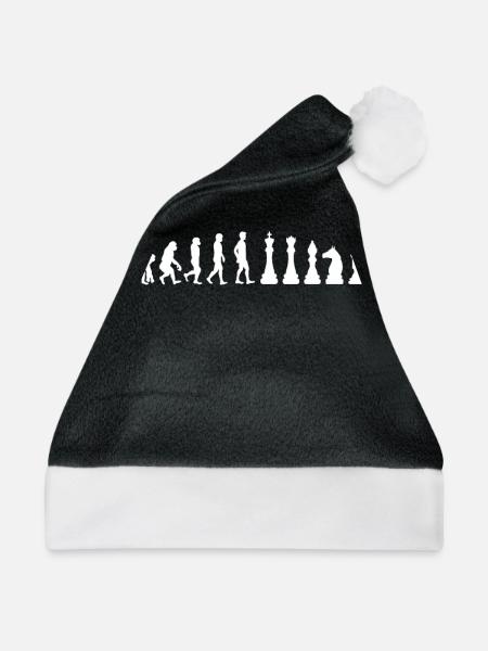 Schach - Weihnachtsmütze - Schwarz/Weiß