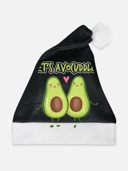 Avocado Geschenke - Weihnachtsmütze - Schwarz/Weiß