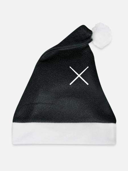 Drum Sticks Pocket - Weihnachtsmütze - Schwarz/Weiß - Vorne