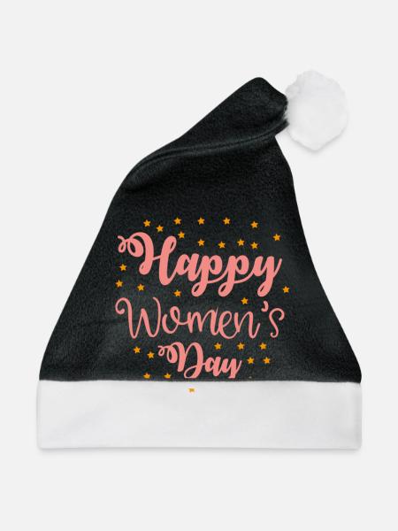 Frauentag - Weihnachtsmütze - Schwarz/Weiß - Vorne
