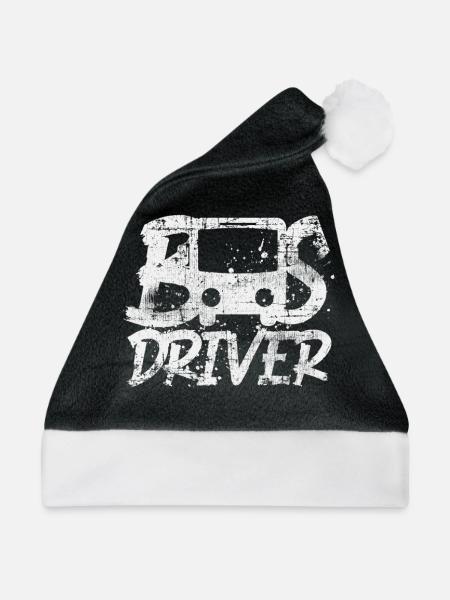 Busfahrer Bus - Weihnachtsmütze - Schwarz/Weiß