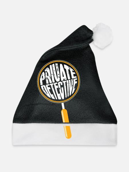 Privatdetektiv - Weihnachtsmütze - Schwarz/Weiß