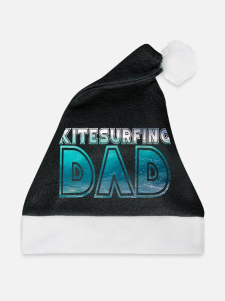Kitesurfing dad - Weihnachtsmütze - Schwarz/Weiß