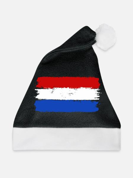Holland - Weihnachtsmütze - Schwarz/Weiß - Vorne