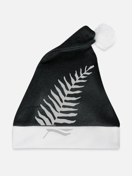 Farn Maori - Weihnachtsmütze - Schwarz/Weiß - Vorne