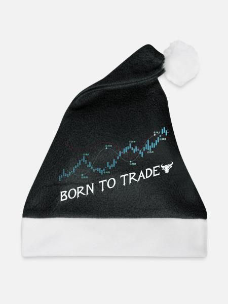 Trader - Weihnachtsmütze - Schwarz/Weiß - Vorne