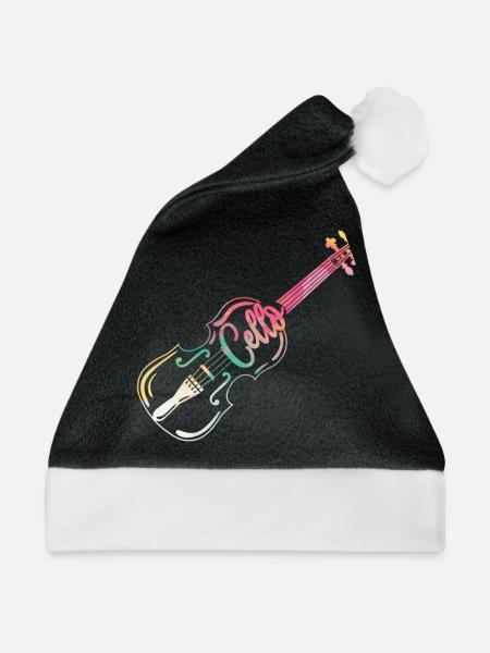 Cello - Weihnachtsmütze - Schwarz/Weiß