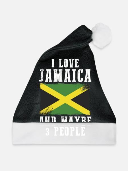 Jamaica - Weihnachtsmütze - Schwarz/Weiß - Vorne