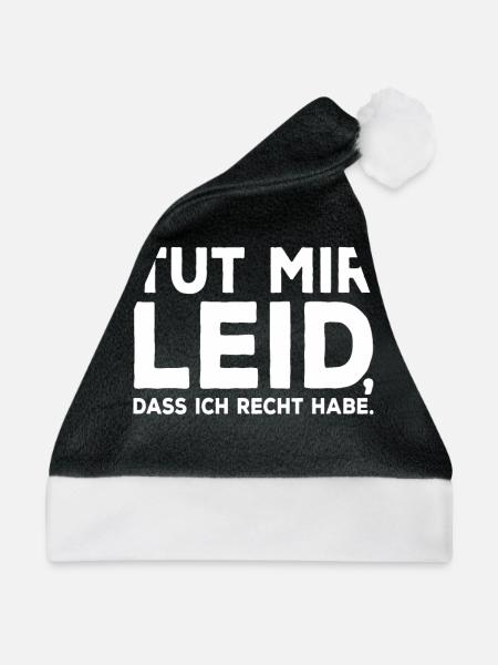 Tut Mir Leid Dass Ich Recht Habe Entschuldigung - Weihnachtsmütze - Schwarz/Weiß