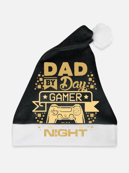 Gamer Dad - Weihnachtsmütze - Schwarz/Weiß