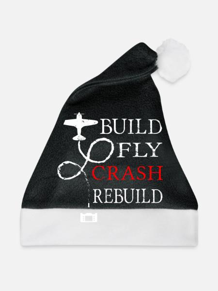 Modellflieger - Weihnachtsmütze - Schwarz/Weiß