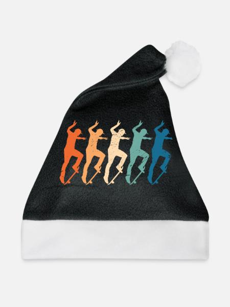 Kickflip Skateboard - Weihnachtsmütze - Schwarz/Weiß - Vorne